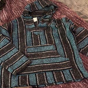 Striped Black and Blue men Sweater